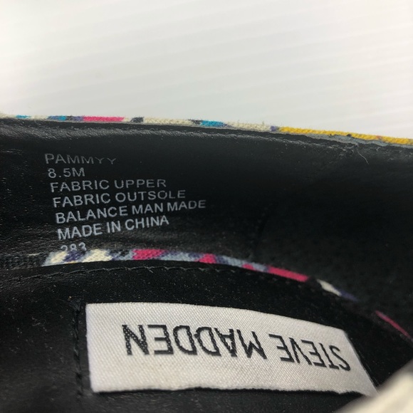 Steve Madden Pammy Tribal Multicolor Wedge 8.5M - Picture 5 of 8